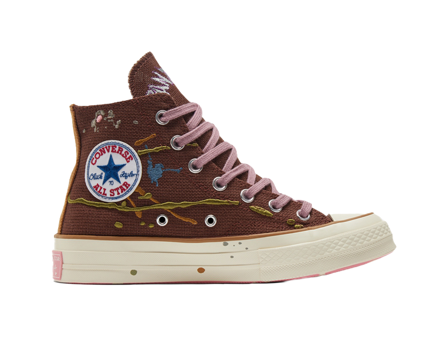 Chuck 70 Bandulu x Chuck 70 Converse High Paint Splatter - Cappuccino Base  vjsneaker.com