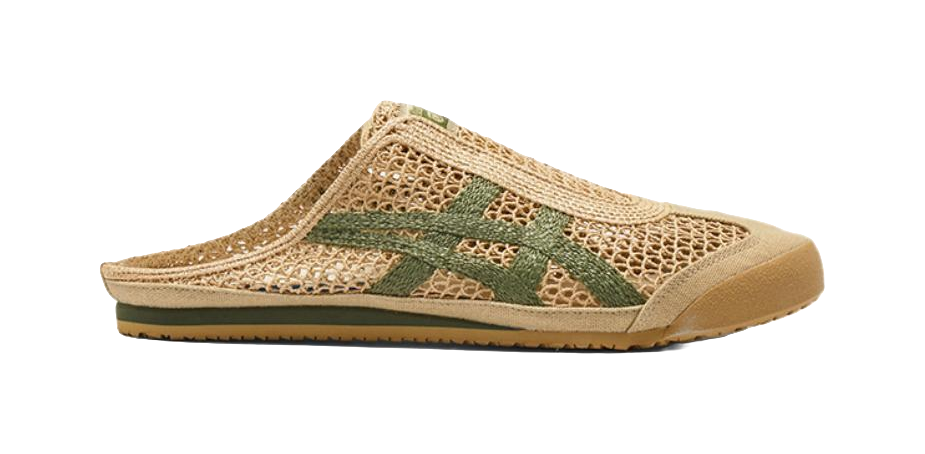 Asics Onitsuka Tiger Mexico 66 Sabot Beige Green  vjsneaker.com