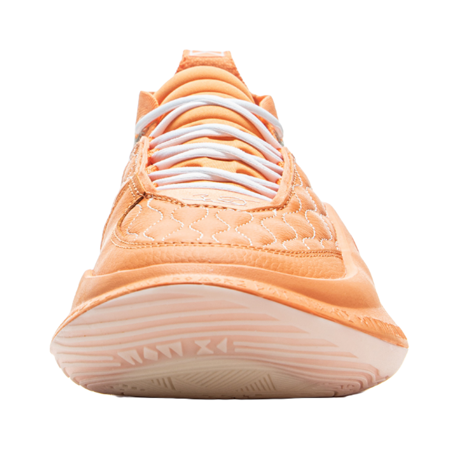 LiNing Wow11 Cushioning Lightweight Rebound Mid-Top Basketball Shoes Mens Cloud Brocade Orange  VJSNEAKER