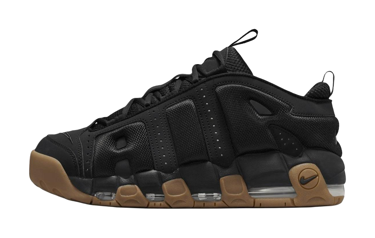 Nike Air More Uptempo Low Black Gum  vjsneaker.com