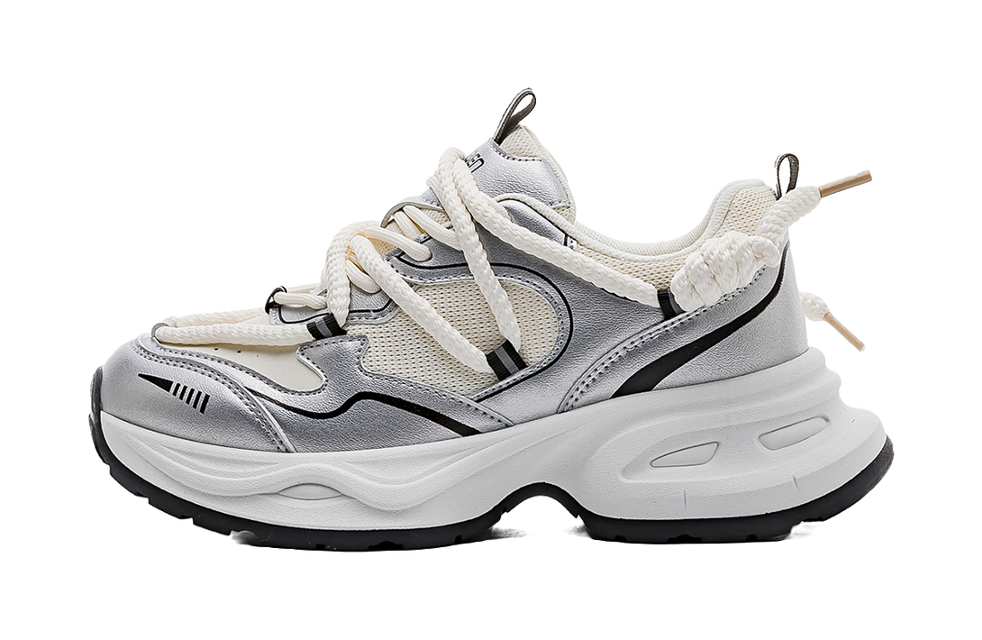 RENBEN Abrasion Resistant Breathable Coverage Balance Height Increasing Low top Chunky Sneakers Unisex 