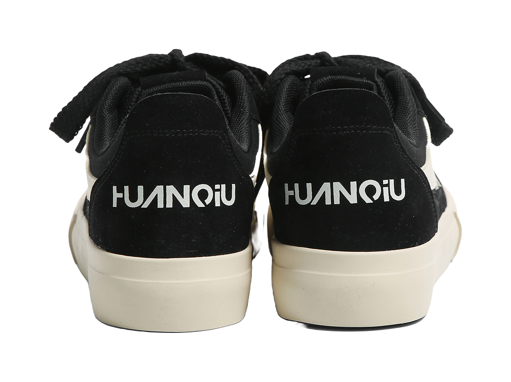 HUANQIU Slip Resistant Cushioning Abrasion Resistant Lightweight Breathable Low top Skateboard Shoes Men's 