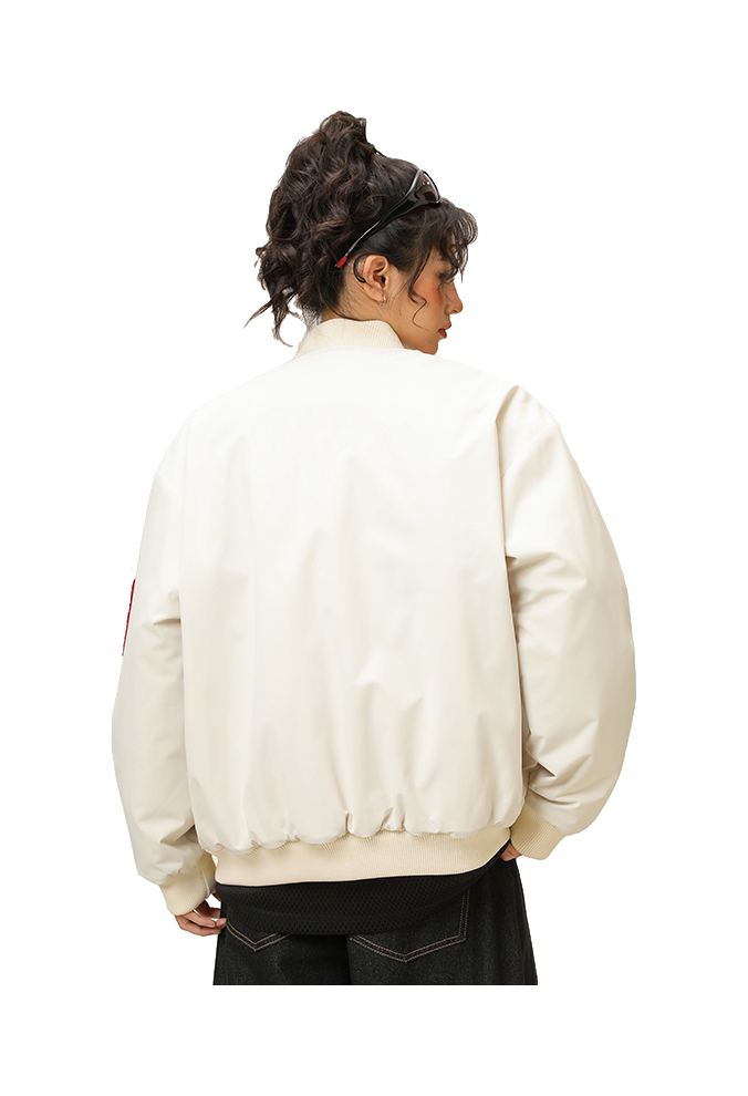 Warrior Revival Tide Cloud Sail Series Autumn and Winter Versatile Digital Loose Casual Plus Cotton Thick Long Sleeve Cotton Jacket Cotton Coat Baseball Jacket Unisex  vjsneaker.com