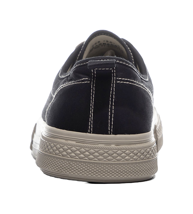 RENBEN Slip Resistant, Abrasion Resistant, Breathable Low top Canvas Shoes Unisex Black Brown 