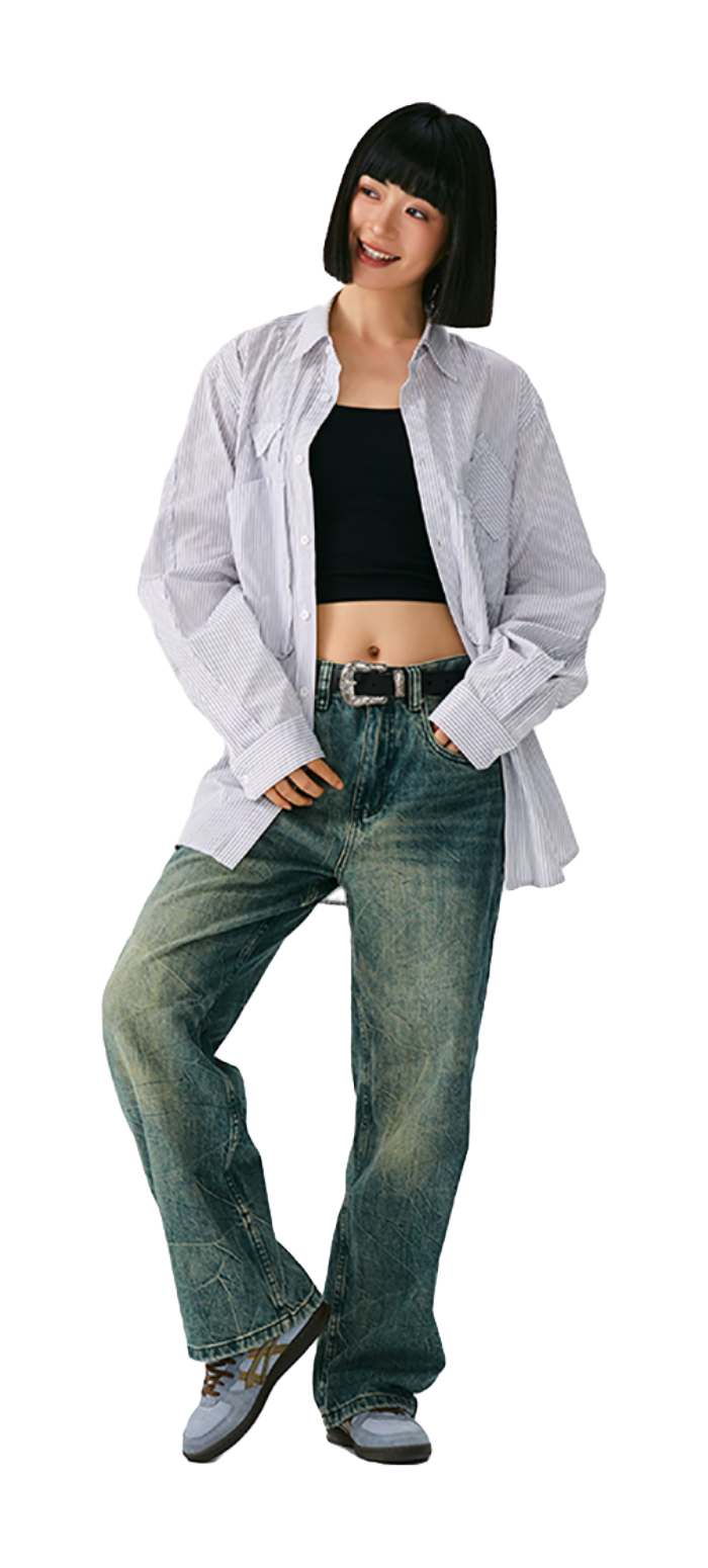 ASICS SKYHAND OG Breathable Skateboard Shoes Unisex Blue  vjsneaker.com