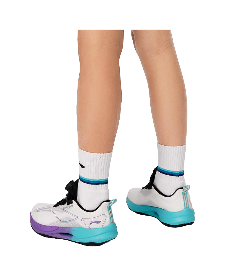 LINING YOUNG Super Light 21 Cushioning Rebound Breathable Low top Kids' Running Shoes White Red Kids 