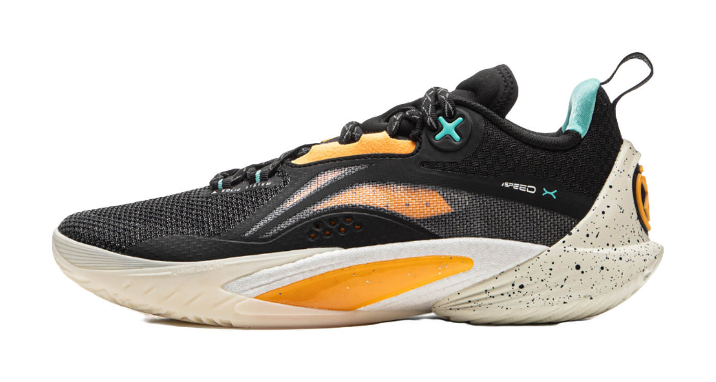 LiNing Speed 10 Shock Absorbers Slip Resistant Abrasion Resistant Breathable Low top Basketball Shoes Mens Black  VJSNEAKER