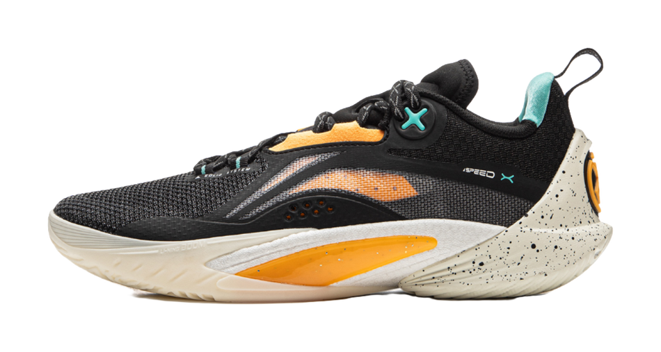 LiNing Speed 10 Shock Absorbers Slip Resistant Abrasion Resistant Breathable Low top Basketball Shoes Mens Black  VJSNEAKER