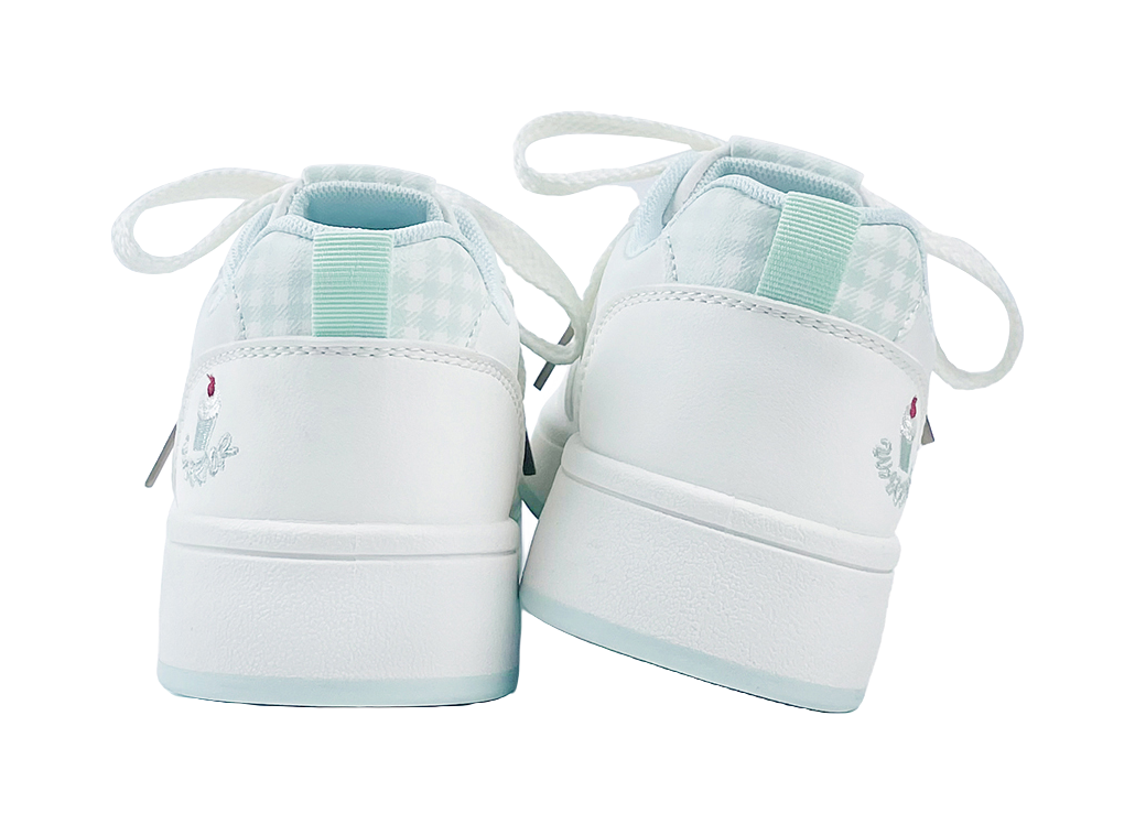 Warrior Abrasion Resistant Lightweight Height Increasing Low Top Skateboard Shoes Women's White Green 