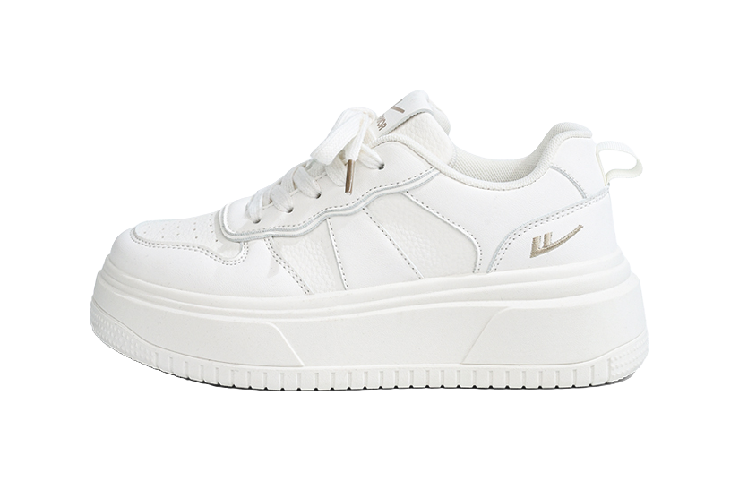 Warrior White Sneakers Height Increasing Low top Skateboard Shoes Women's 