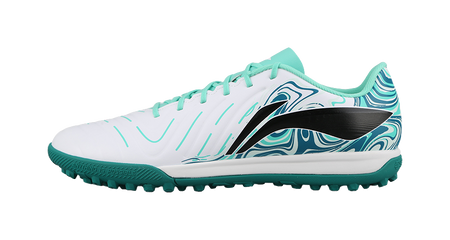 Li-Ning Jin 2 "White Green" YSTV005-3 - Entry-Level Turf Soccer Shoe Unisex