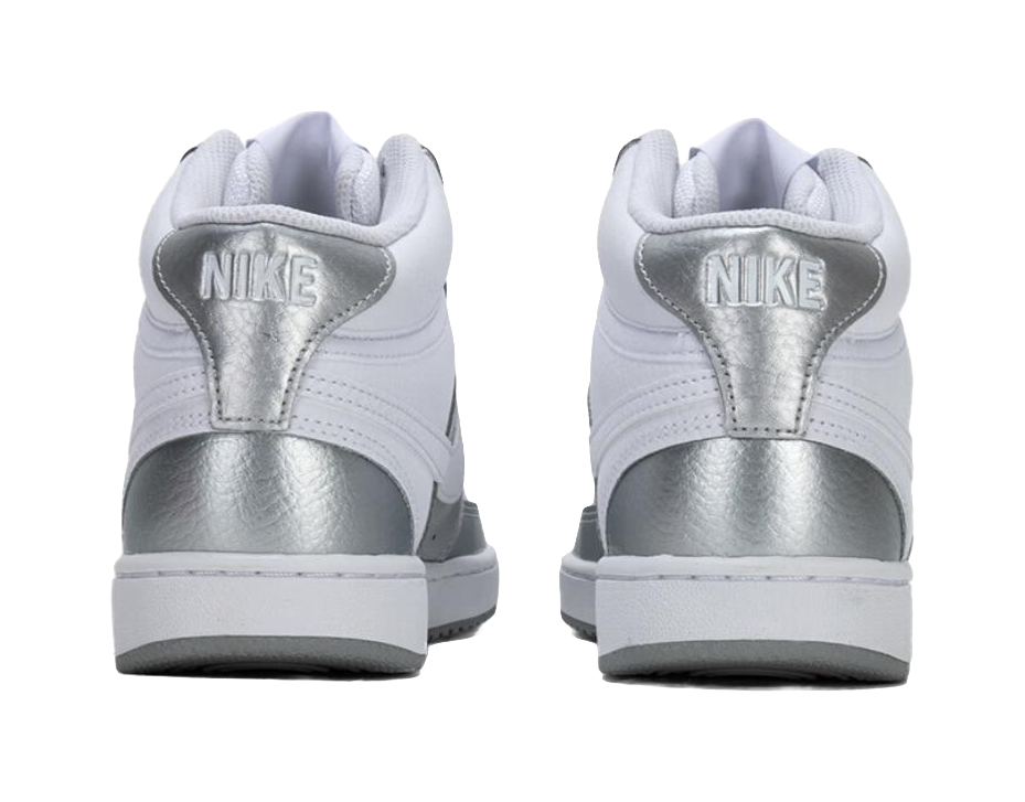 Nike Court Vision Mid Silver Grey Womens  vjsneaker.com