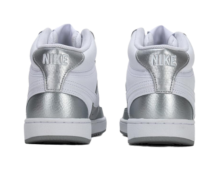 Nike Court Vision Mid Silver Grey Womens  vjsneaker.com