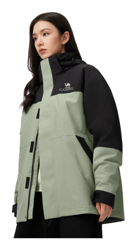 CAMEL Hiking Outdoor Adventure Waterproof, Windproof, Breathable, Abrasion Resistant, Thermal Windbreaker Jacket Unisex  vjsneaker.com