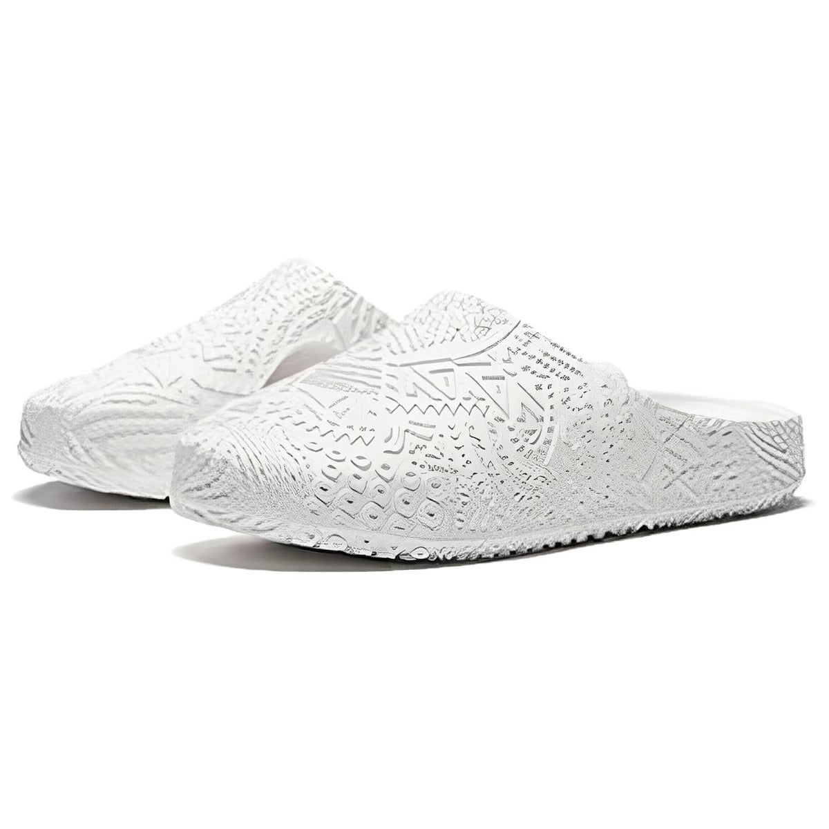 Anta Irving Totem Abrasion Resistant Quick Dry Closed Toe Slippers Mens White  vjsneaker.com
