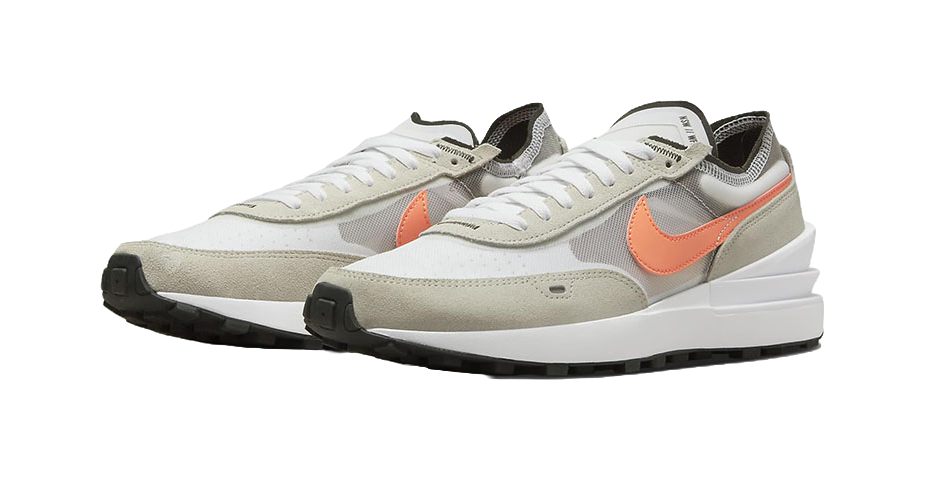 Nike Waffle One White Orange Trace  vjsneaker.com