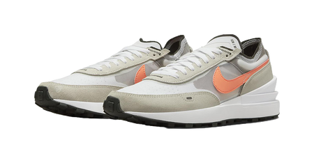 Nike Waffle One White Orange Trace  vjsneaker.com