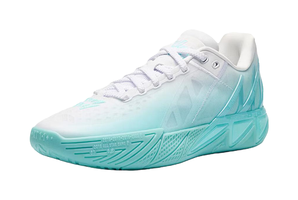 ANTA KT11 low-top basketball shoes, light blue side panels with white laces