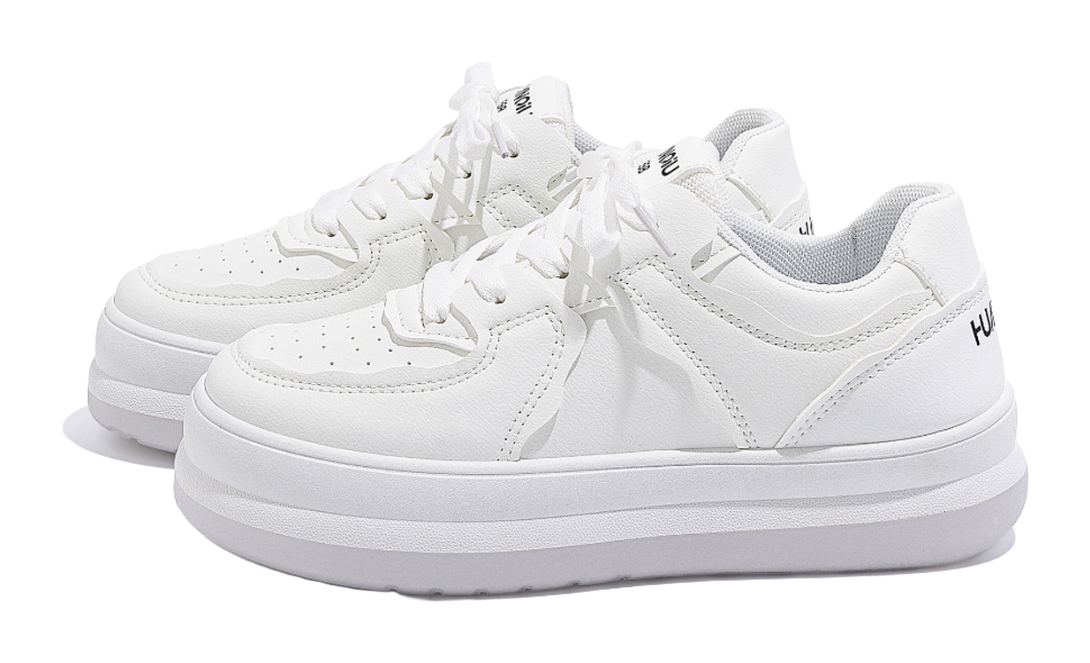 HUANQIU Coverage Thermal Abrasion Resistant Lightweight Height Increasing Low top Skateboard Shoes Women's 