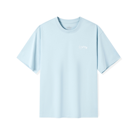 Xtep pure cotton round neck pullover, loose, casual, comfortable, soft, versatile knit T-shirt, unisex  vjsneaker.com