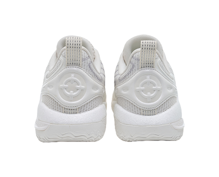 Rigorer Reeves second-generation AR2 Ghost lightweight, comfortable, fashionable, shock-absorbing, wear-resistant, breathable low cut sports basketball shoes for children in white and silver  VJSNEAKER