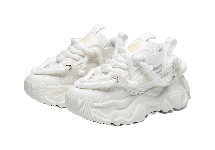 ZHR Flying Fish Model Breathable And Lightweight Low top Chunky Sneakers Unisex 