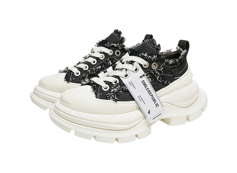SMILEREPUBLIC Anti Slip And Wear Resistant Height Increasing Low Top Chunky Sneakers Unisex 