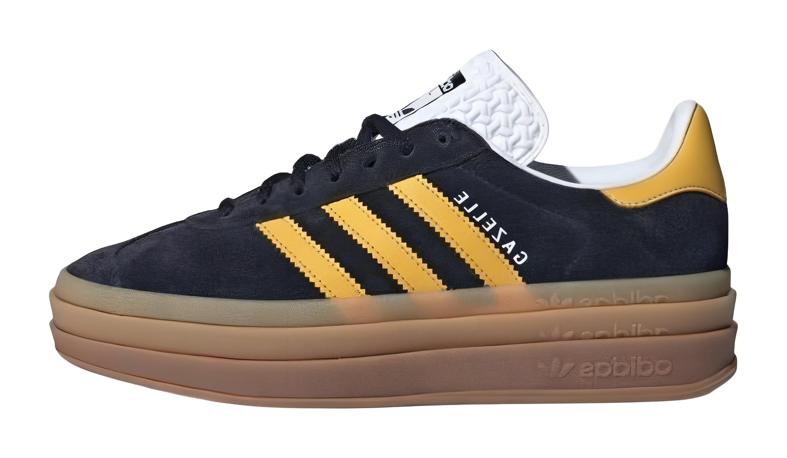 Adidas Gazelle Bold Black Bold Gold Womens  VJSNEAKER