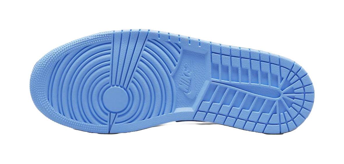 Jordan 1 Low Black University Blue  vjsneaker.com