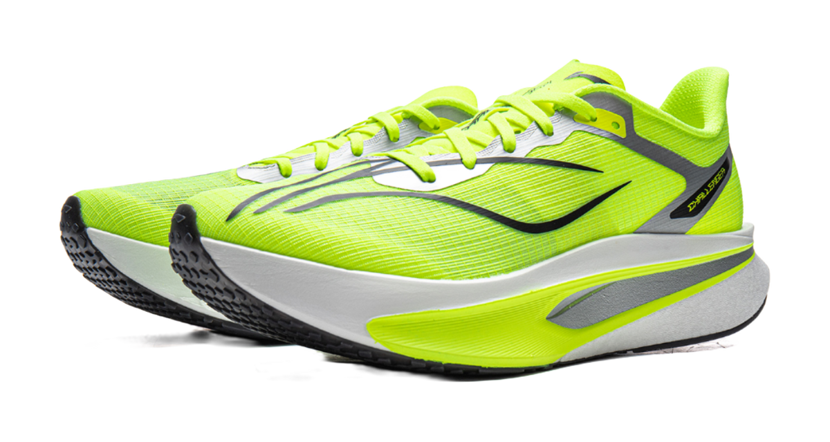 Li-Ning Feidian 6 Challenger "Fluorescent Bright Green" ARMW003-1 - Running Shoe Unisex Fluorescent Bright Green