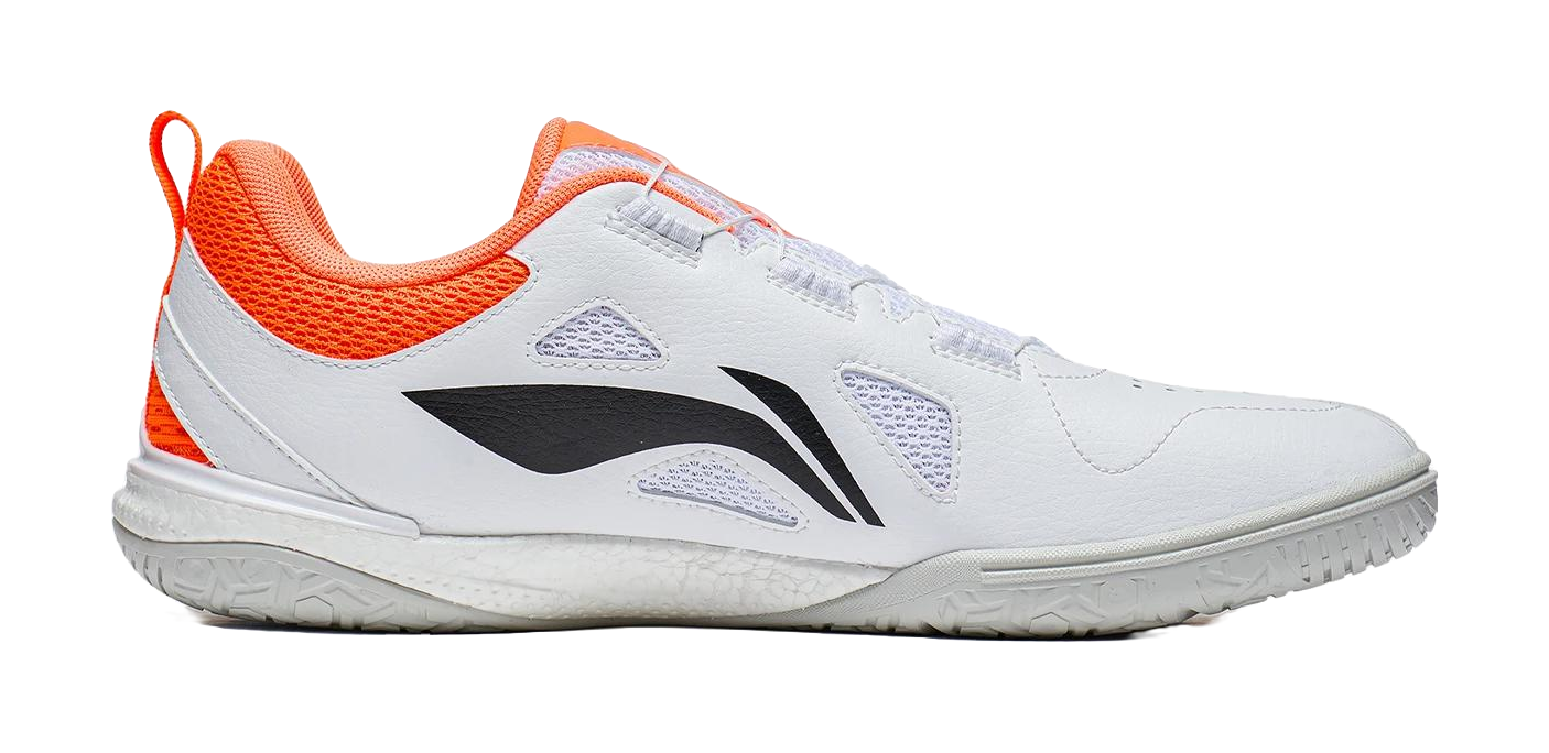 Li-Ning Mage PE "White Orange" APPU017-1 - Wang Chuqin Table Tennis Shoe Unisex