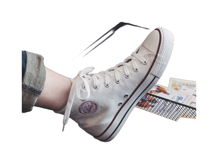 Warrior Wear resistant And Lightweight High top Canvas Shoes Unisex White  vjsneaker.com