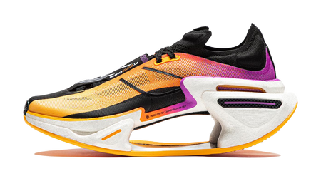 Li Ning Shadow 3.0 Cushioning Abrasion Resistant Breathable Rebound Low top Sprint Running Shoes Unisex Orange Black  VJsneaker