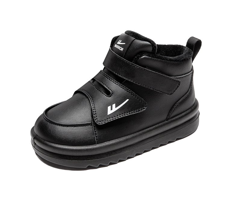 Warrior Power Fashion Plus Velvet Thick Anti Cold Cotton Boots Versatile Casual Snow Boots Wear resistant, Waterproof, Warm, High Help Children's Outdoor Shoes  VJSNEAKER