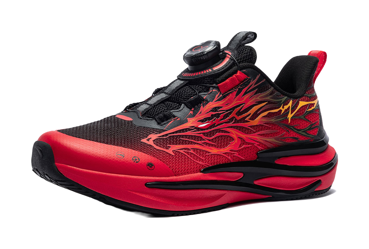 ANTA Children's Red Flame Comfortable Technology Trendy Low cut Running Shoes for Men and Women  VJSNEAKER