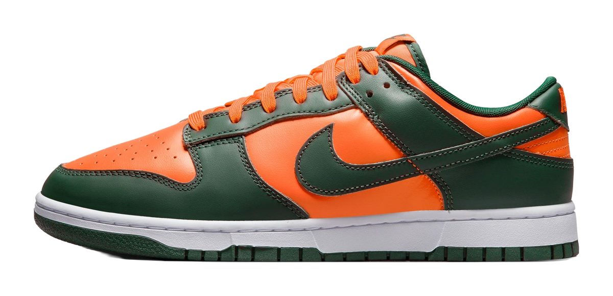 Nike Dunk Low Miami Hurricanes  vjsneaker.com
