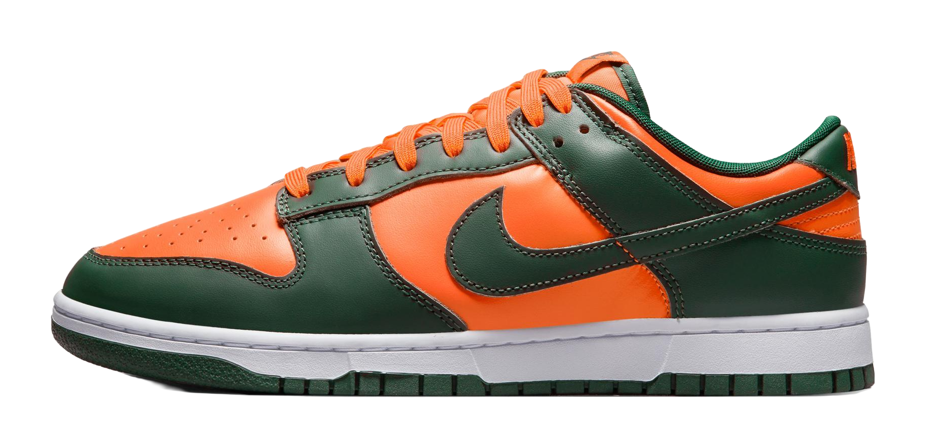 Nike Dunk Low Miami Hurricanes  vjsneaker.com