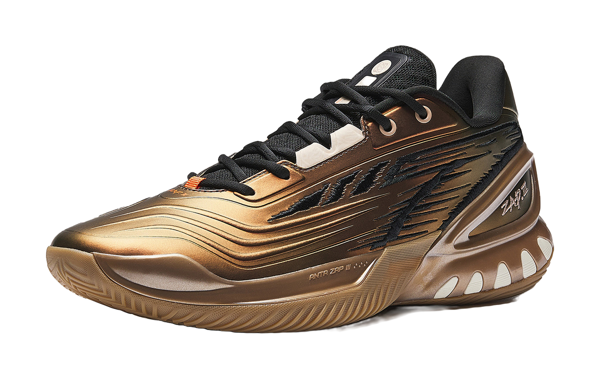 Anta Low top Basketball Shoes Mens Gold  vjsneaker.com