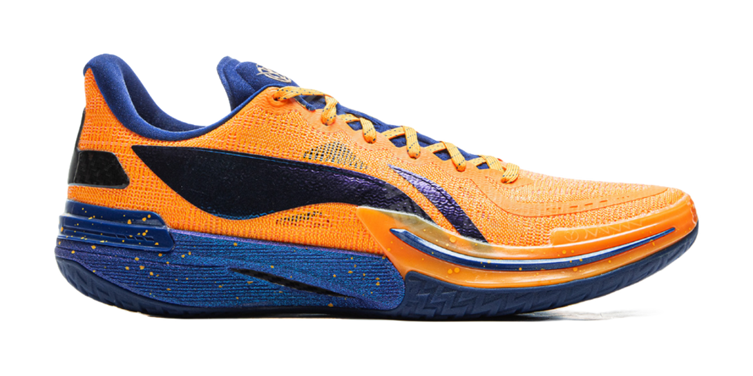 LiNing Gamma Cushioning, Slip Resistant, And Abrasion Resistant Low Top Basketball Shoes Mens Orange  VJSNEAKER