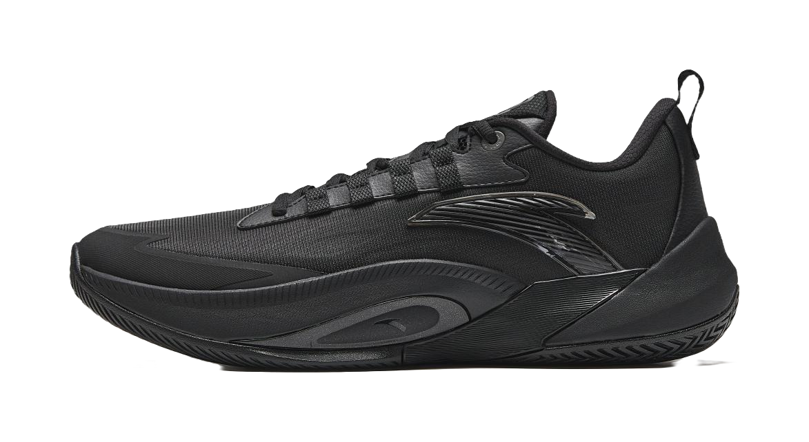 Anta Instantaneous 1 Cushioning, Wear Resistant Low top Basketball Shoes Mens Black  vjsneaker.com