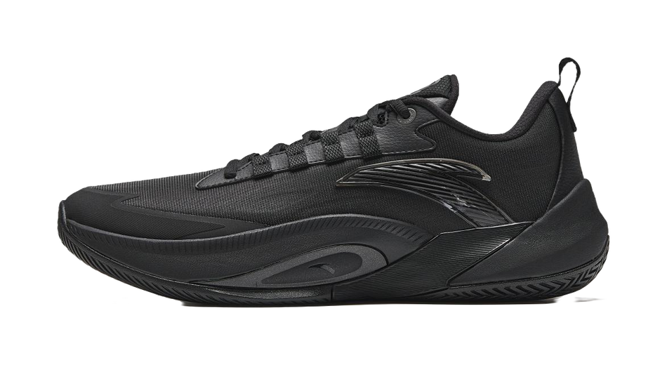 Anta Instantaneous 1 Cushioning, Wear Resistant Low top Basketball Shoes Mens Black  vjsneaker.com