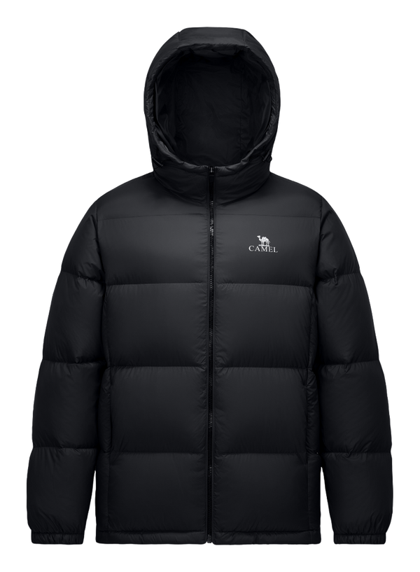 CAMEL Warm Fleece Series Down Jacket Unisex Black  VJ SNEAKER