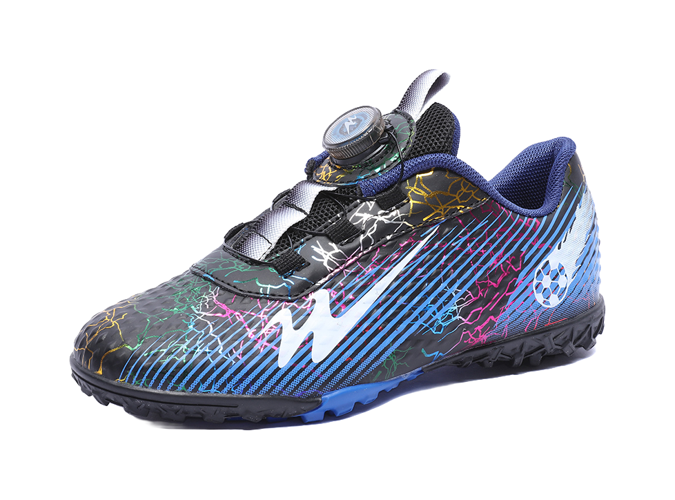 Binary Comfortable Low top Kids Soccer Shoes Blue Black Kids  vjsneaker.com