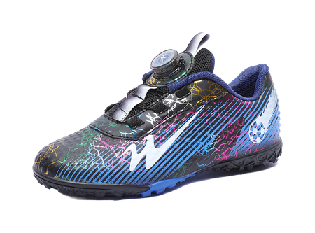 Binary Comfortable Low top Kids Soccer Shoes Blue Black Kids  vjsneaker.com