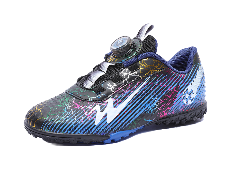 Binary Comfortable Low top Kids Soccer Shoes Blue Black Kids  VJSNEAKER