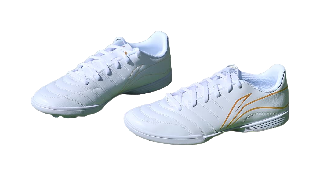 Li-Ning Chang Ge "White Gold" YSTU039-4 - TF Turf Soccer Shoe Unisex White Gold