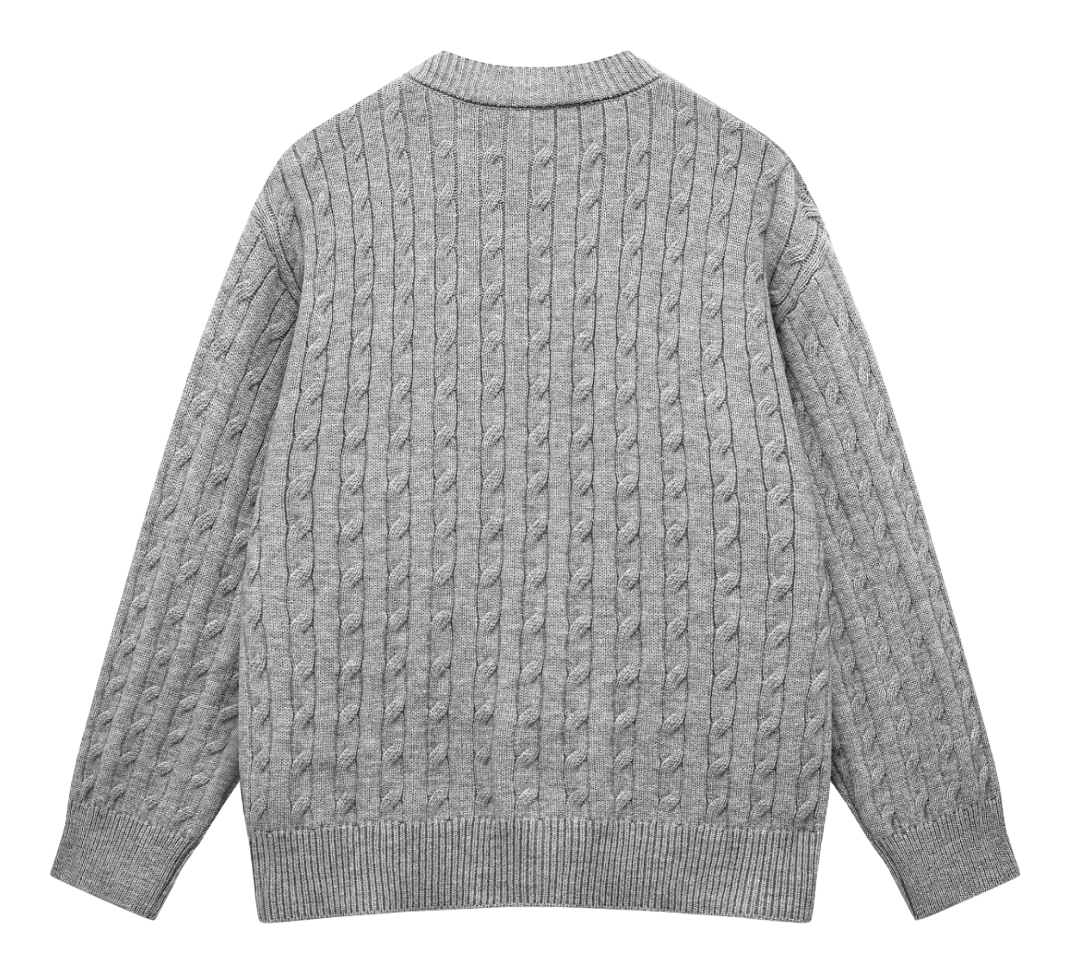 Warrior Power Simple Retro Cleanfit American Zipper Cardigan Basic Edition Warm, Soft, Comfortable Skin friendly Non stick Embroidered Sweater Knitted Sweater Unisex  vjsneaker.com