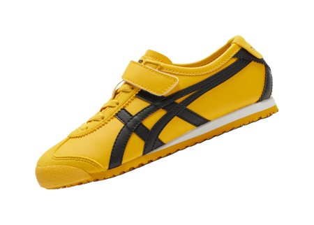 Onitsuka Tiger MEXICO 66 Anti-Slip Wear-Resistant Low-Top Kids Lifestyle Shoes Yellow Black Kids  VJSNEAKER