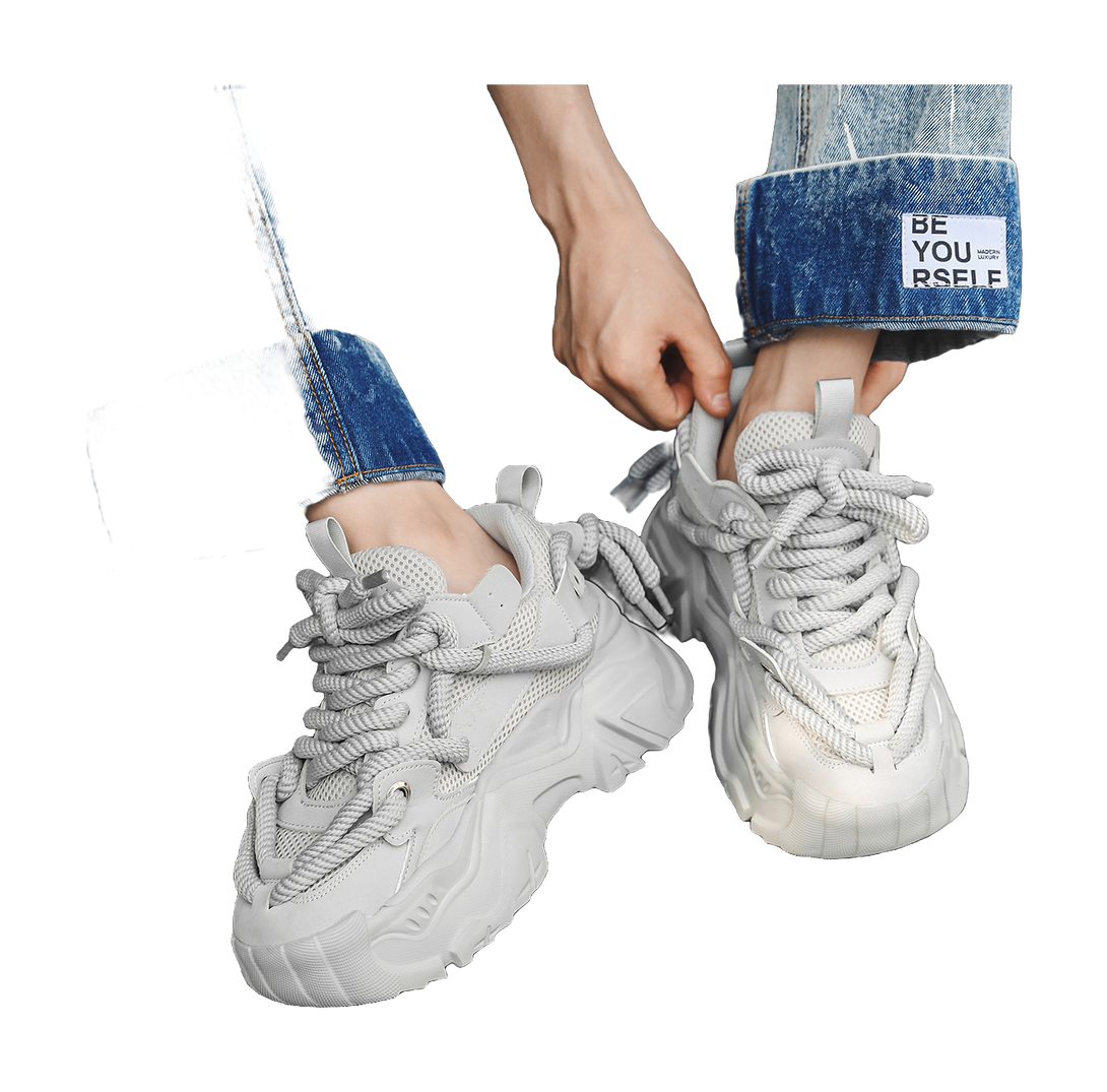 ZHR Abrasion Resistant, Breathable, Lightweight, Height Increasing Chunky Sneakers Unisex 