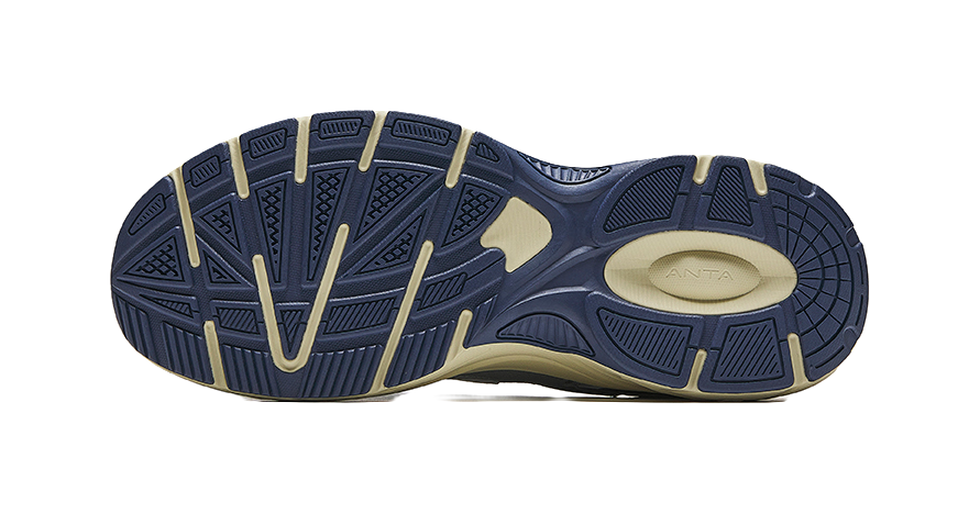 Anta AT2000 Low top Running Shoes Men's Silver Gray Blue 